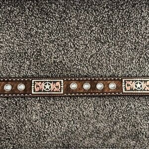 Kids Western Belt with Star and Stud Accents